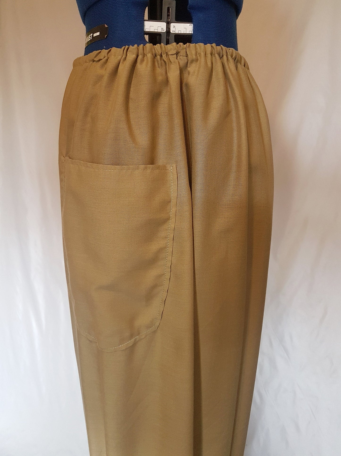 Khaki Green Cotton Harem Pants Trousers UK14