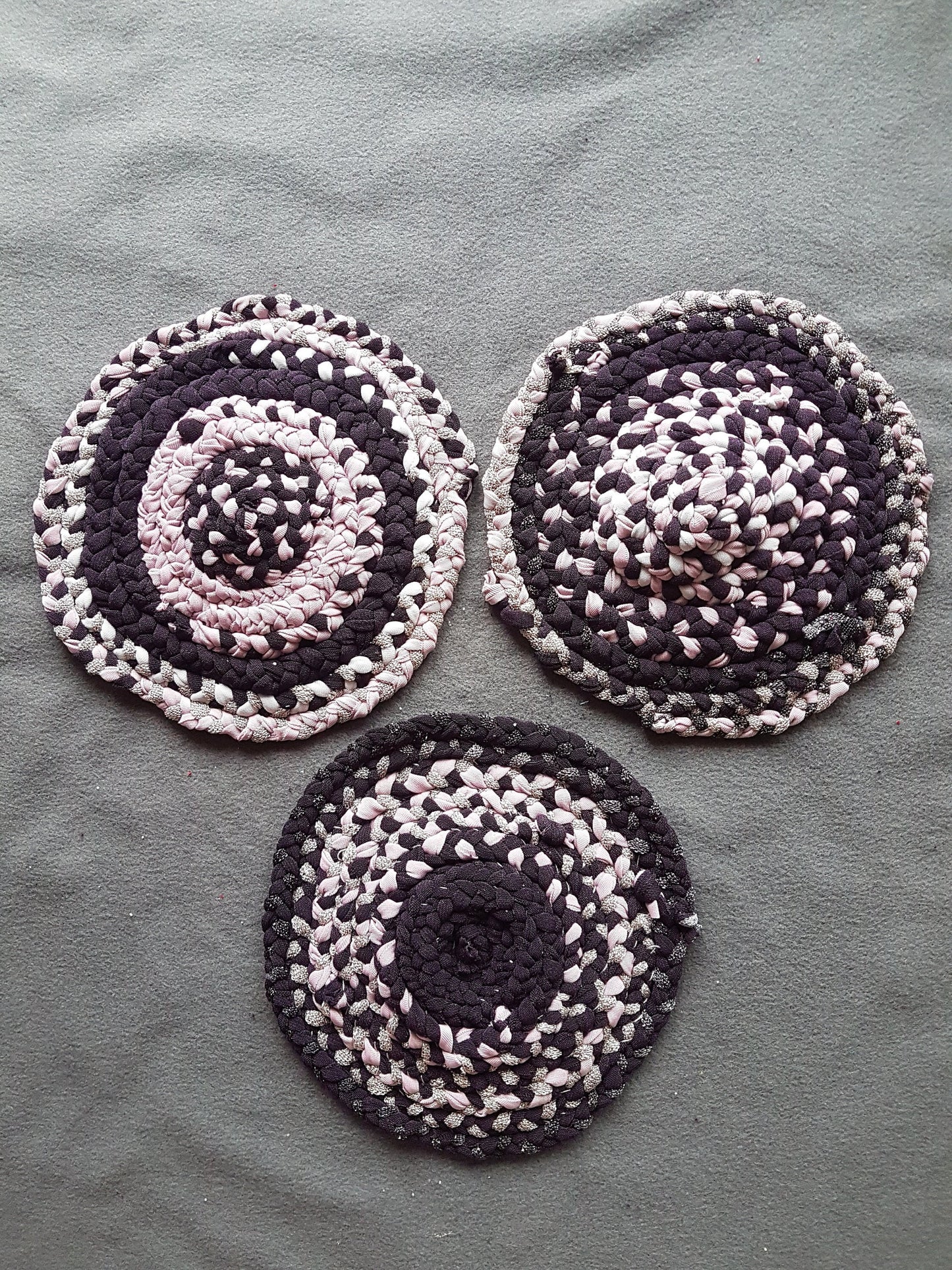Handmade Braided Fabric Coaster