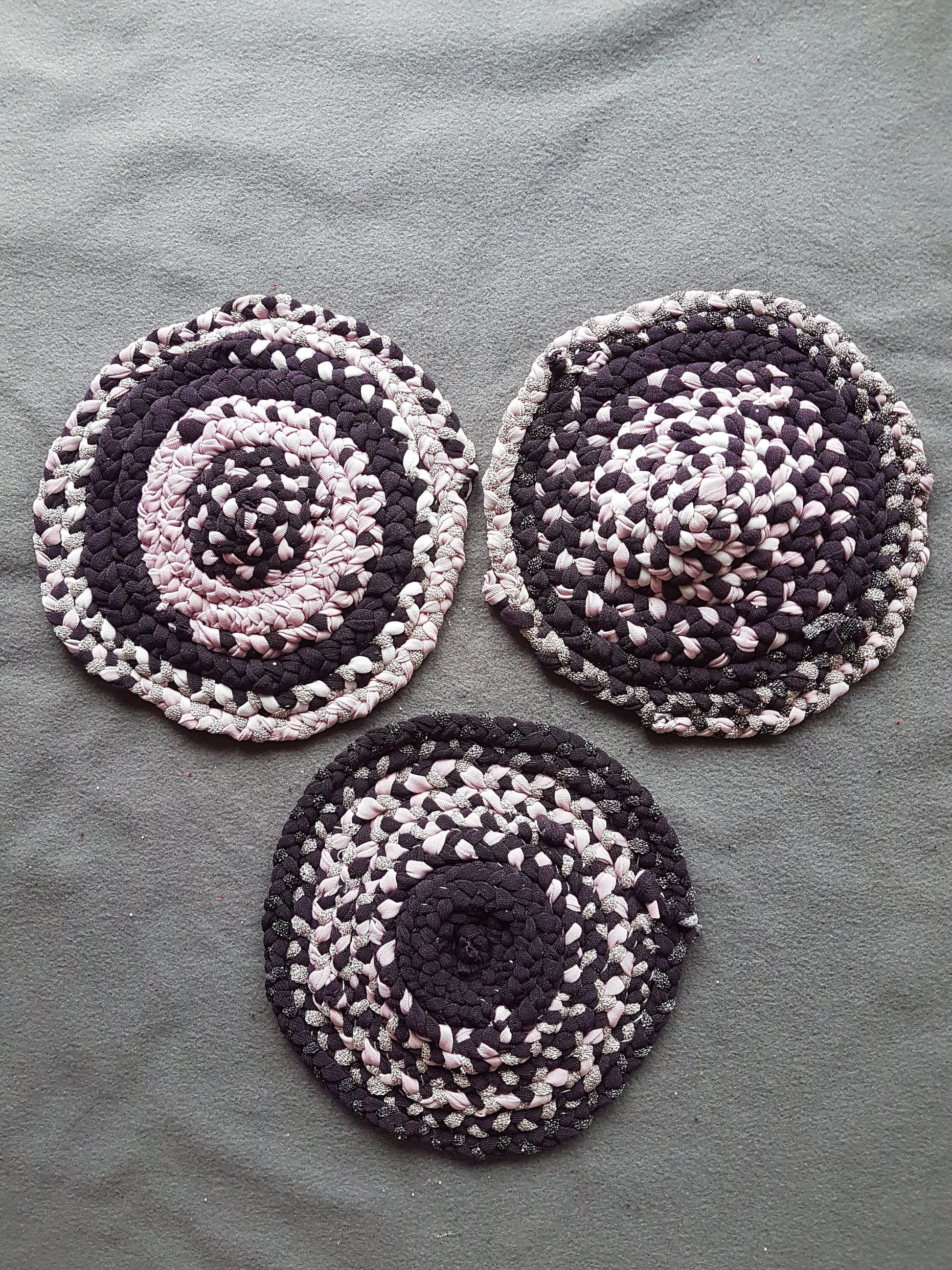 Handmade Braided Fabric Coaster