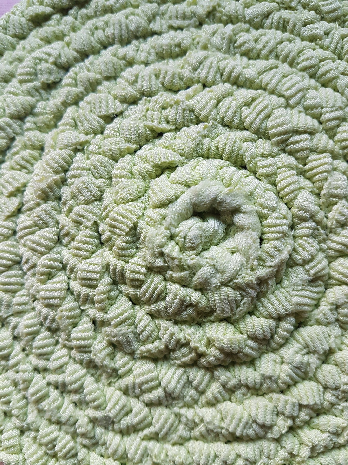 Handmade Coaster Lime Green