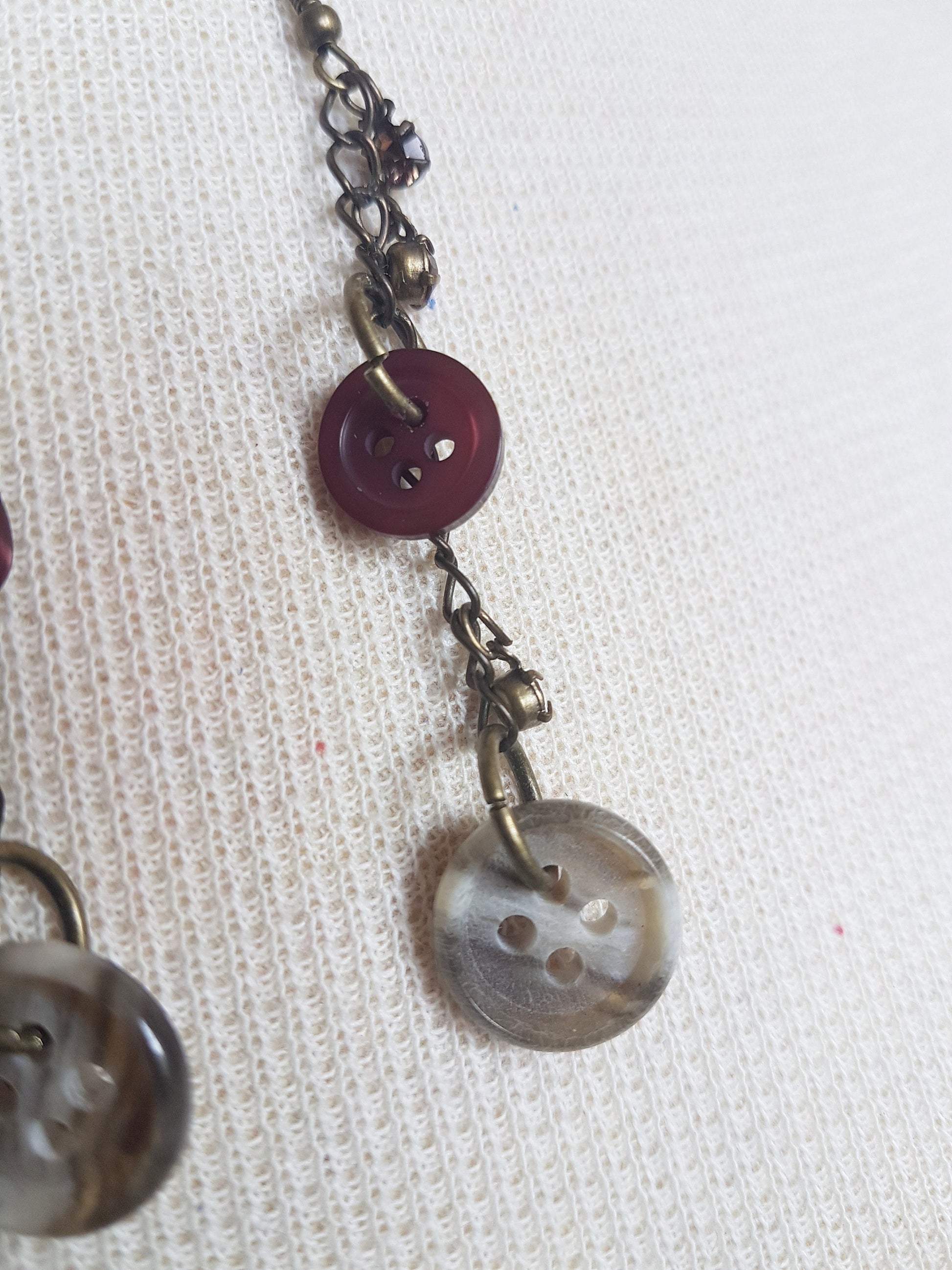 Handmade Button Earrings