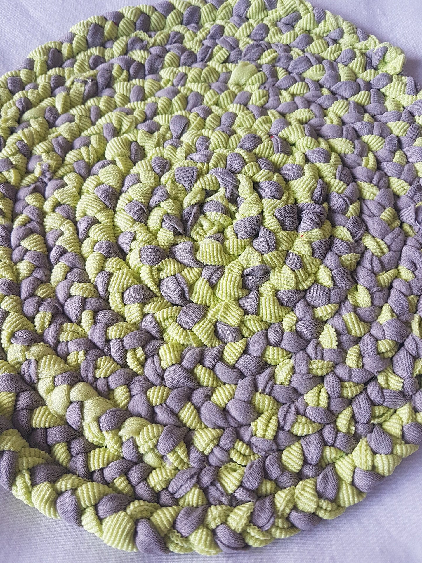 Handmade Coaster Lime Green, Brown