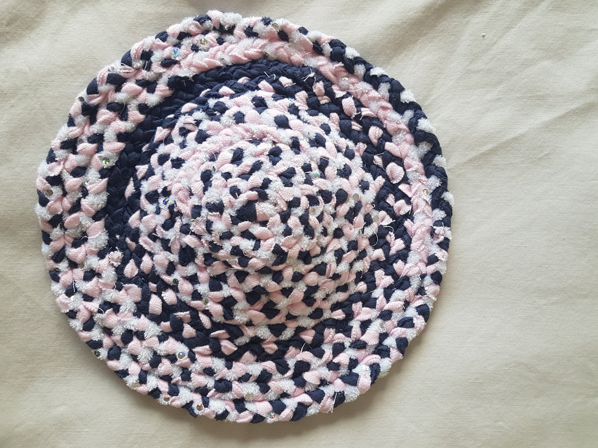 Handmade Braided Fabric Coaster