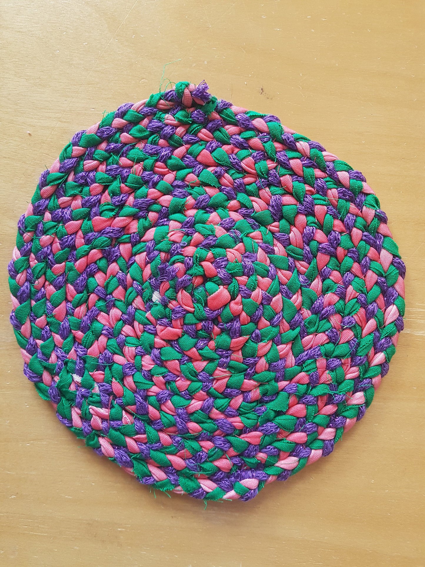 Handmade Braided Fabric Coaster
