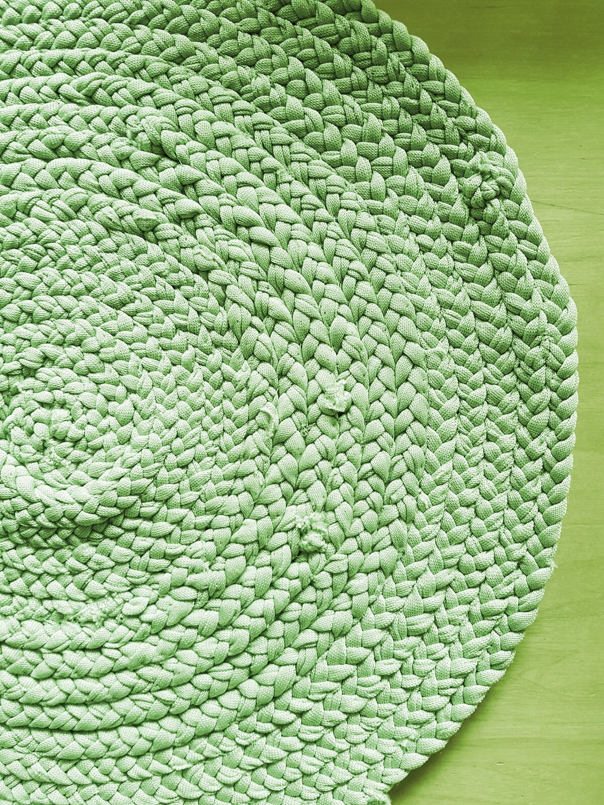 Handmade Braided Coaster Sage Green