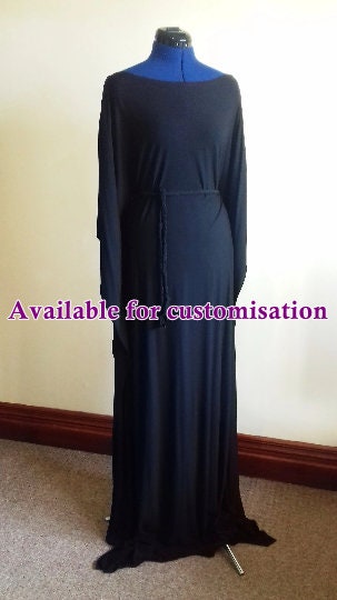 Long Black Maxi Column Dress