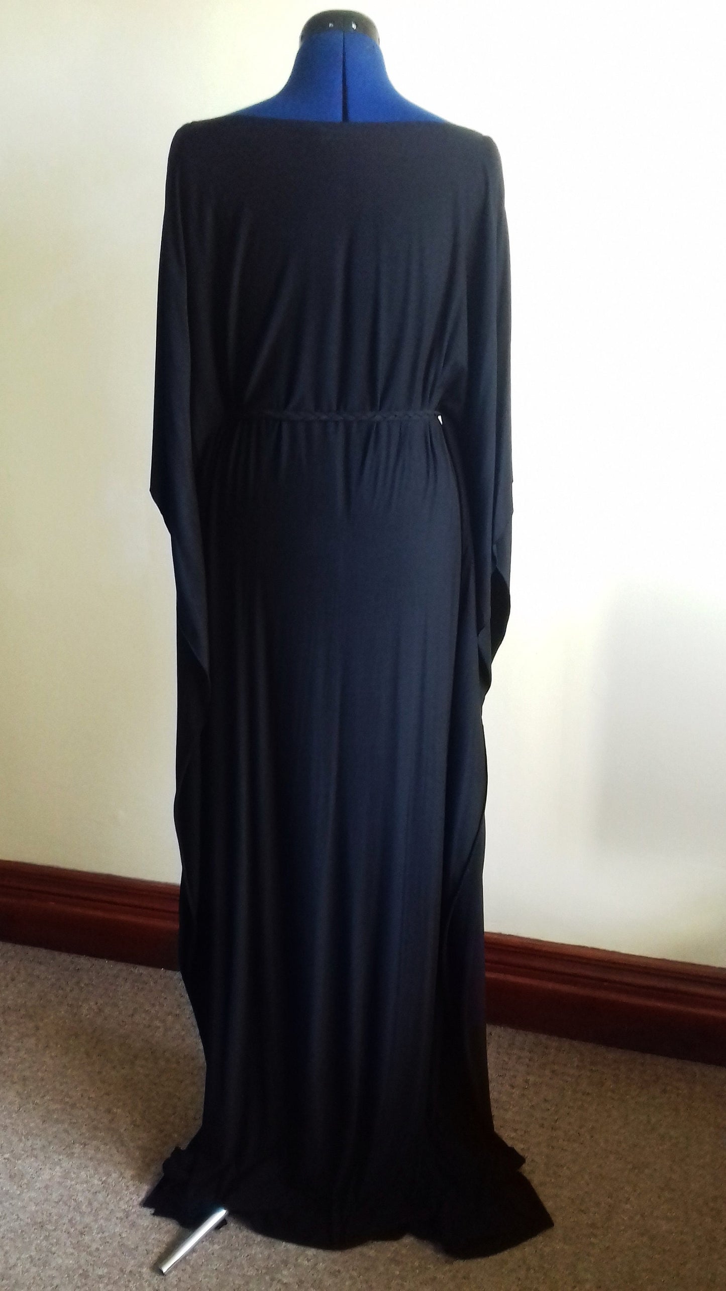 Long Black Maxi Column Dress