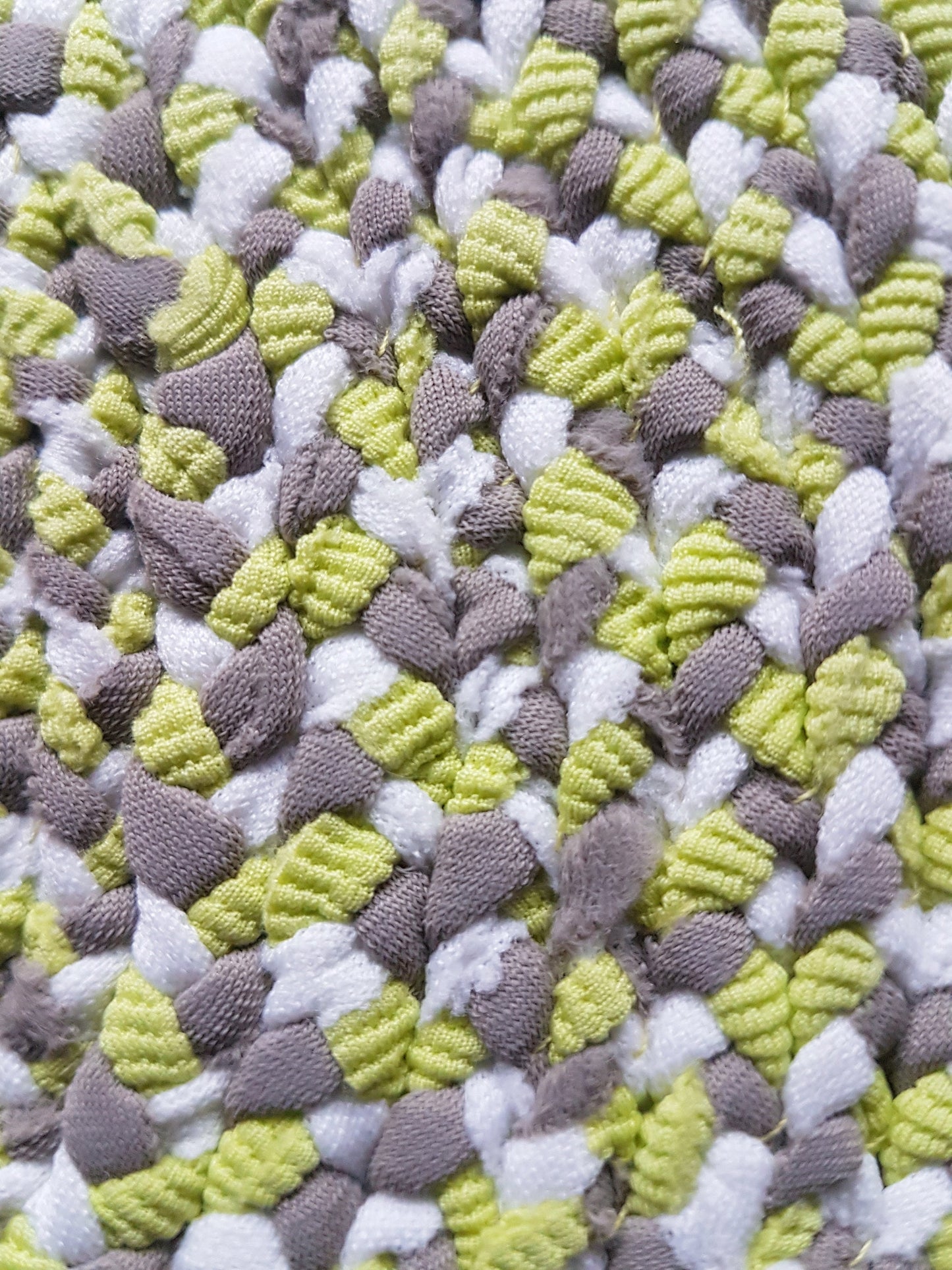 Handmade Coaster Centrepiece Lime Green Brown White