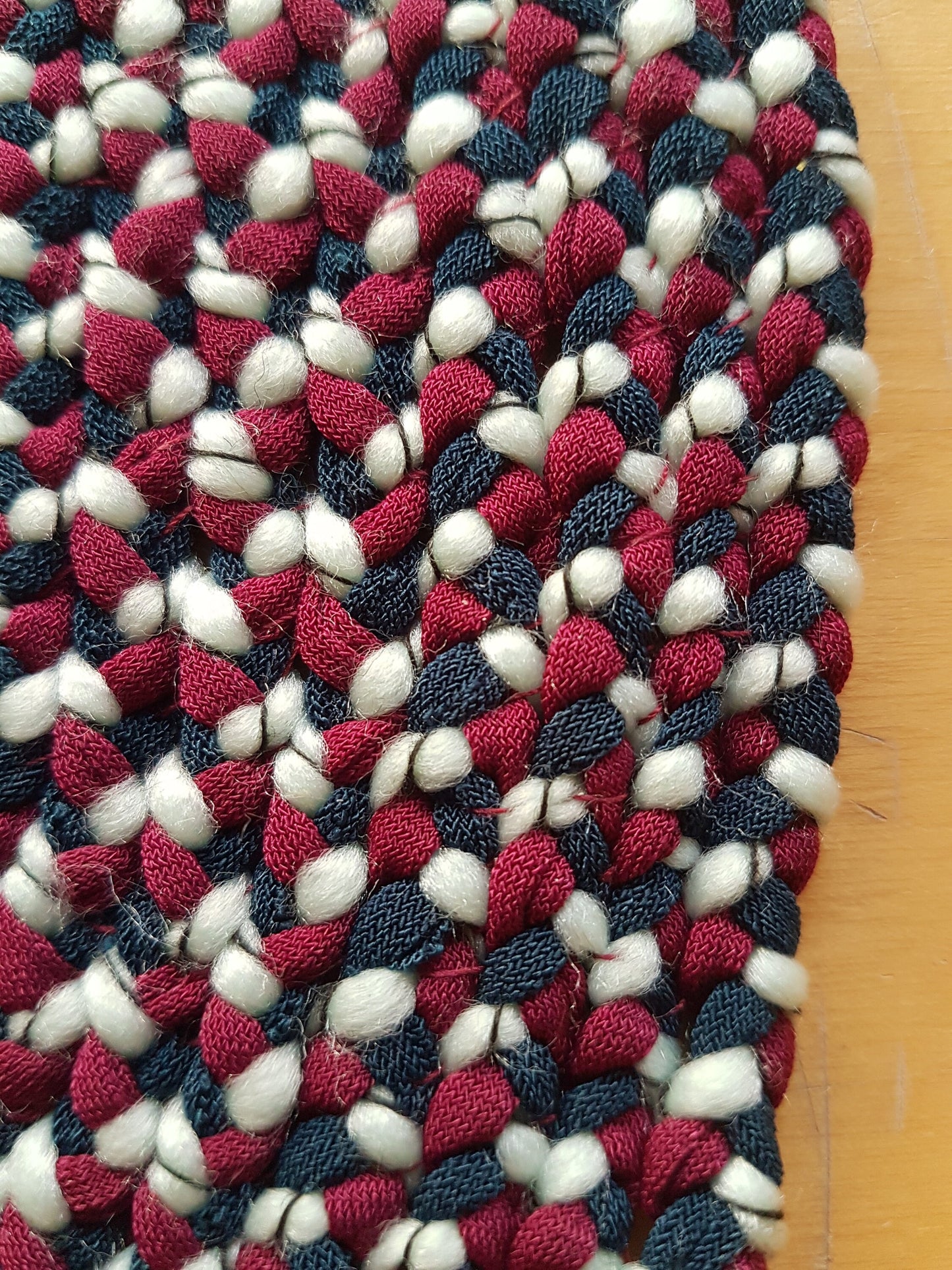 Handmade Coaster Centrepiece Green, Burgundy