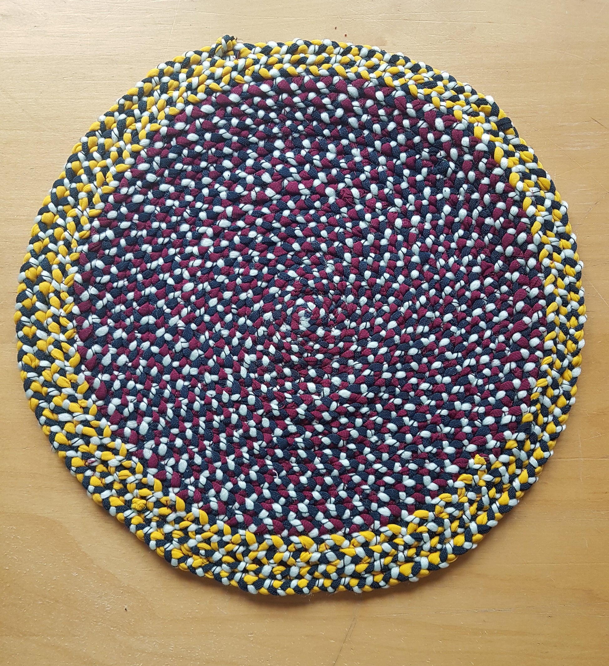 Handmade Braided Fabric Coaster