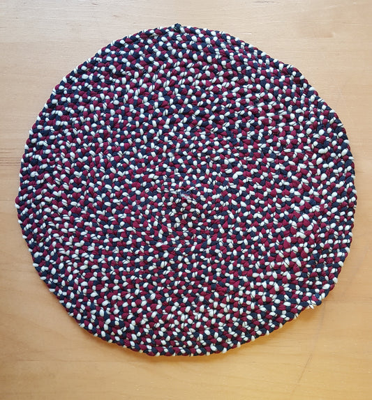 Handmade Braided Fabric Coaster