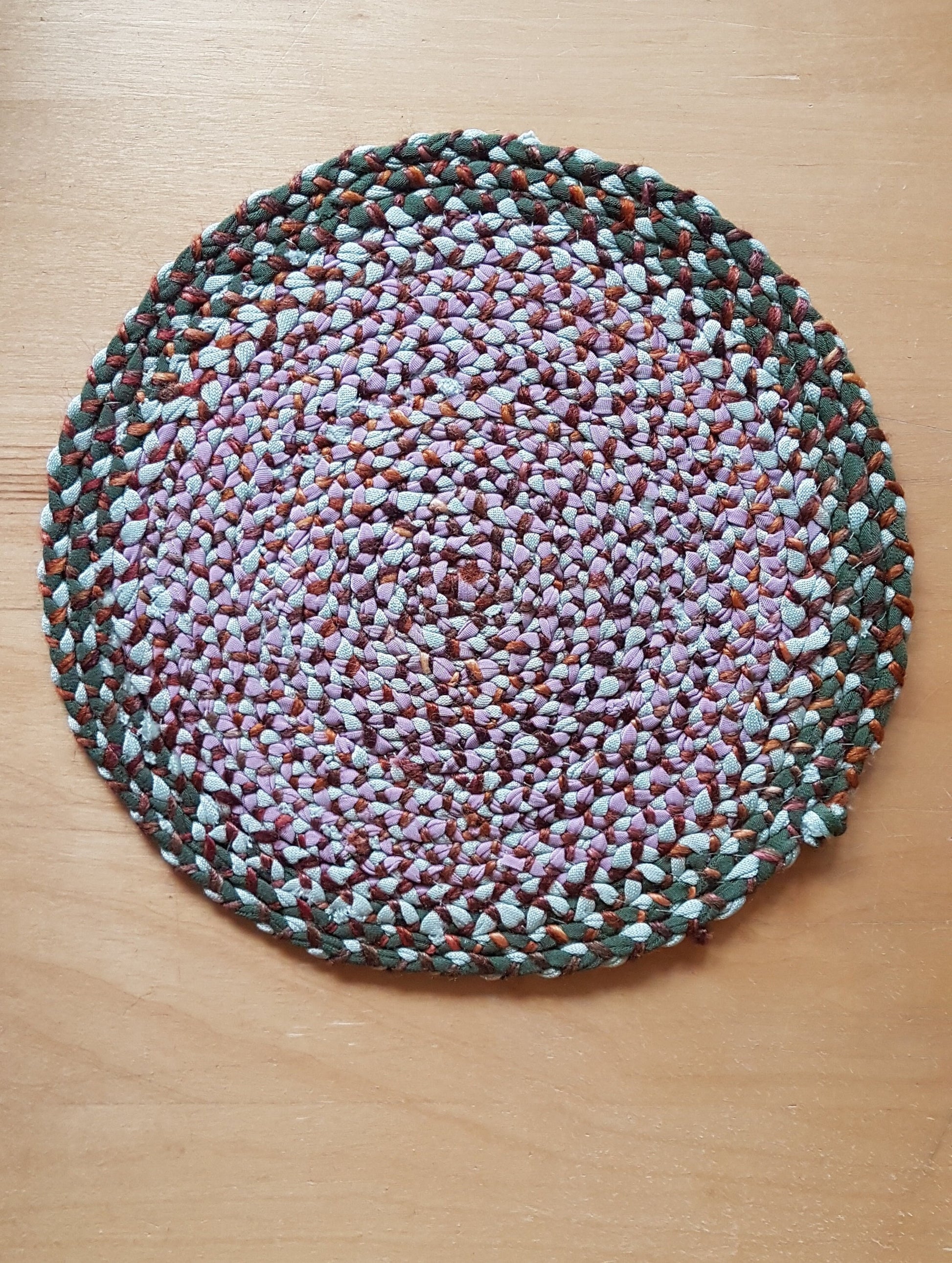 Handmade Braided Fabric Coaster